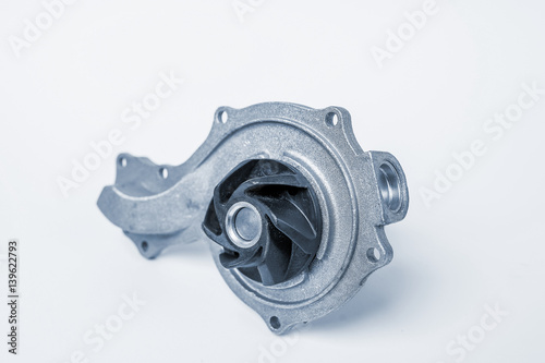 automotive water pump isolated on white background