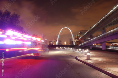 arch in the background