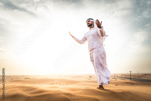 Arabic man in the desert