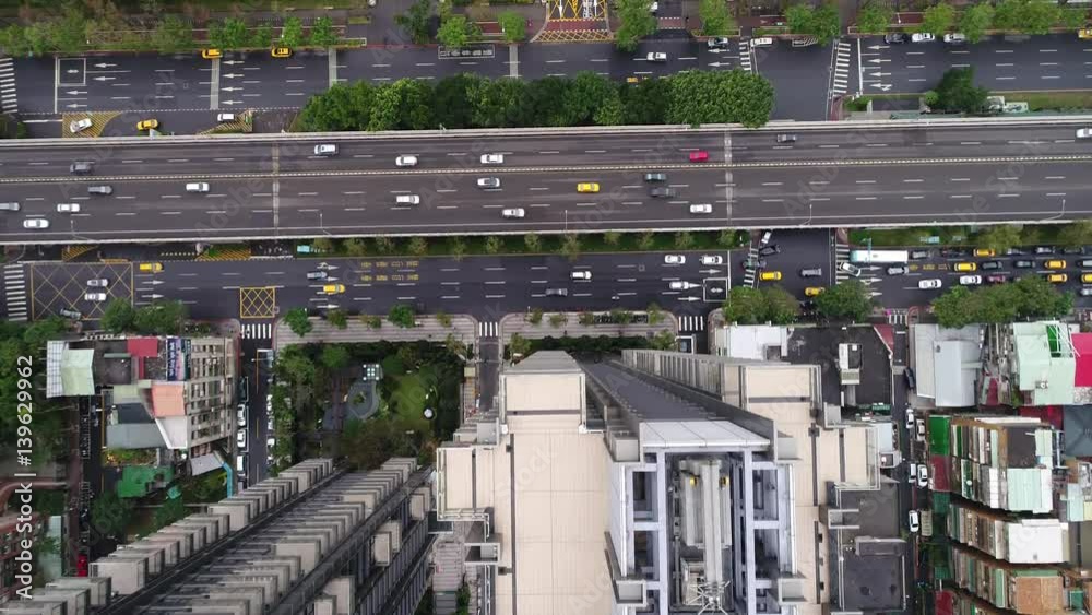 Straßen Draufsicht in riesiger Metropole Straßen Draufsicht in riesiger Metropole