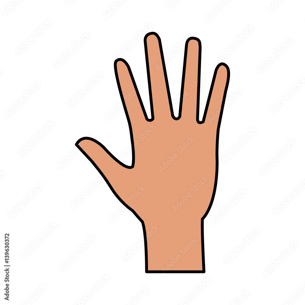 open hand icon image vector illustration design open hand icon image vector illustration design