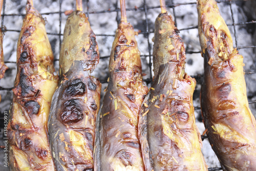 Grilled catfish - Thai Food 
