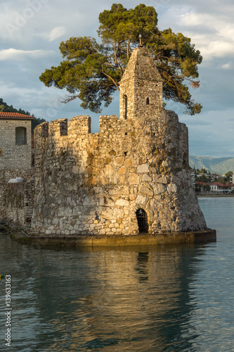 Wallpaper Mural Sunset panorama of Fortification at the port of Nafpaktos town, Western Greece Torontodigital.ca