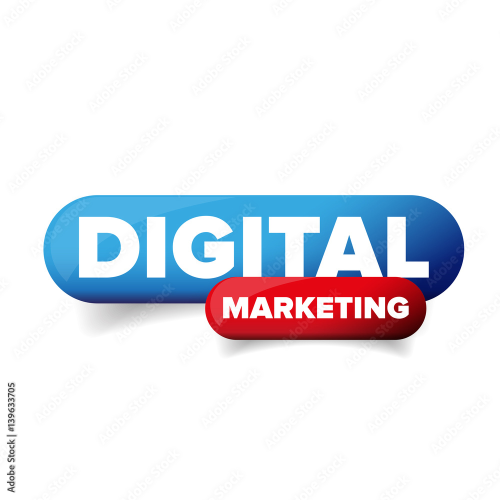 Digital Marketing button vector Digital Marketing button vector