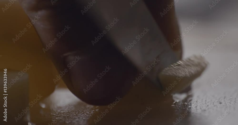 Potatoes slicing and cooking slowmotion close up – SOURCE: 4K 120 FPS PRORES 4444 12 BITS