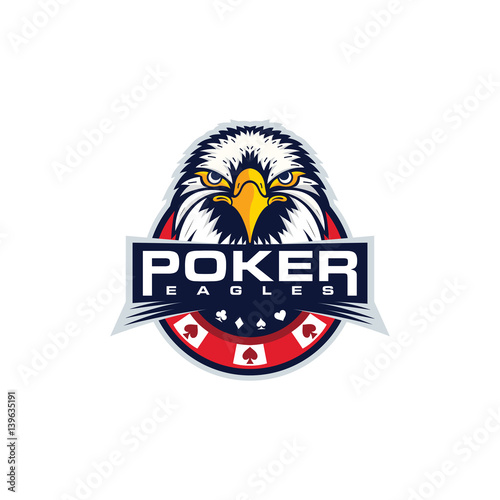 Casino poker vector of Eagles logo
