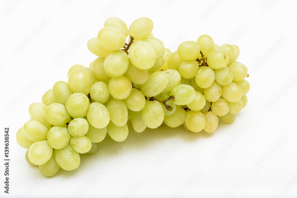 White grapes on white