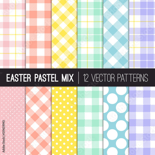 Easter Colors Polka Dots, G...