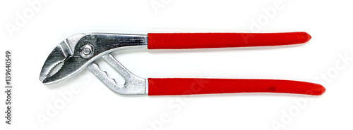 Water pump pliers  on white background