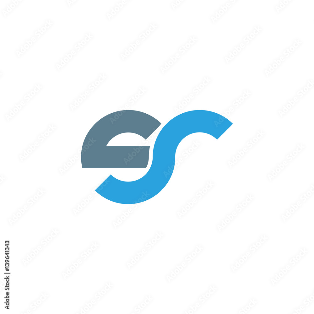 Initial letter sr modern linked circle round lowercase logo blue gray Initial letter sr modern linked circle round lowercase logo blue gray