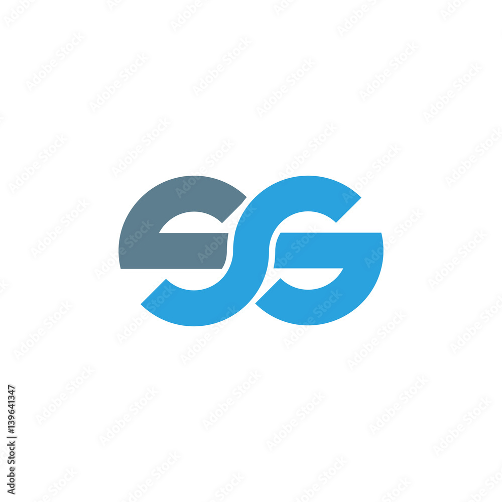 Initial letter ss modern linked circle round lowercase logo blue gray Initial letter ss modern linked circle round lowercase logo blue gray