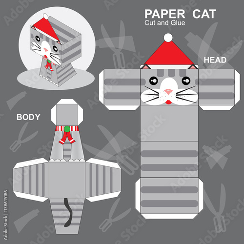 Photography Paper Cat Template
