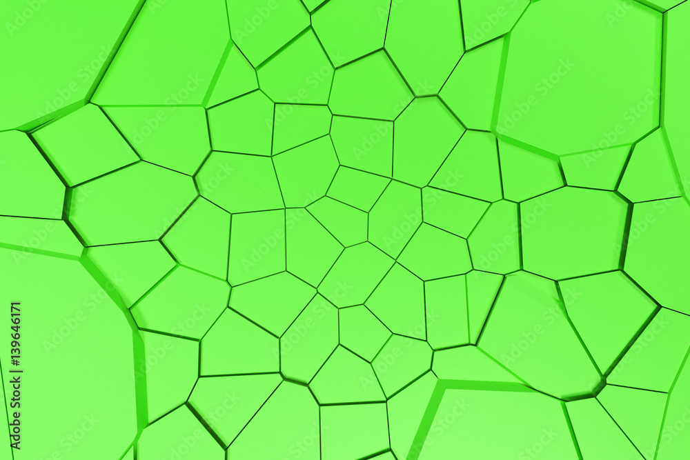 Colored fractured surface