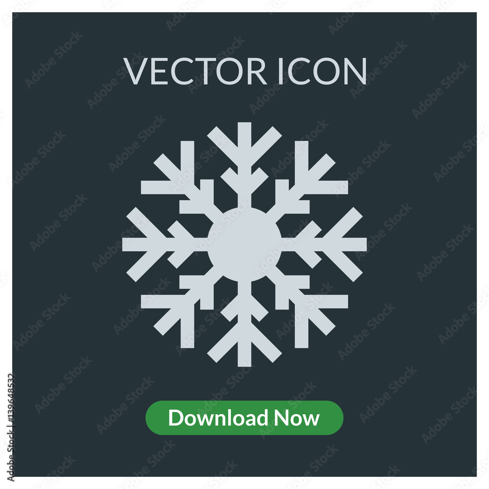 Snowflake vector icon Snowflake vector icon