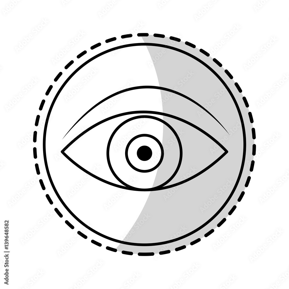 single eye icon image vector illustration design single eye icon image vector illustration design