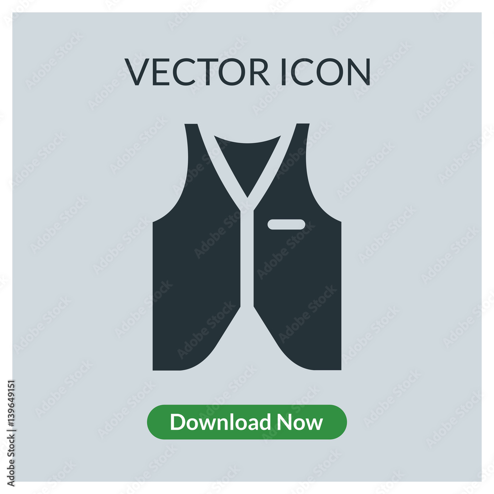 Vest vector icon