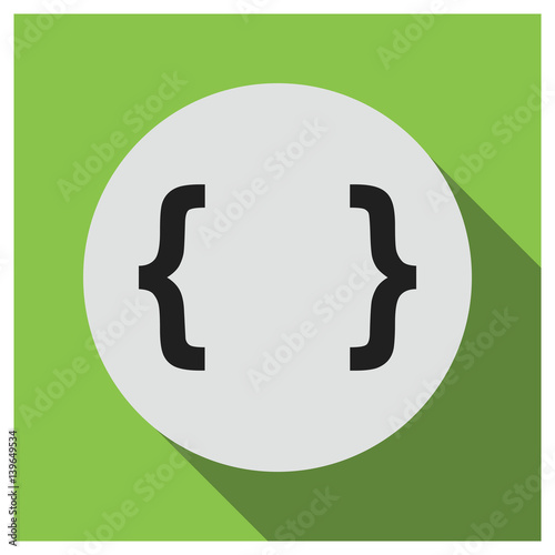 Brackets vector icon