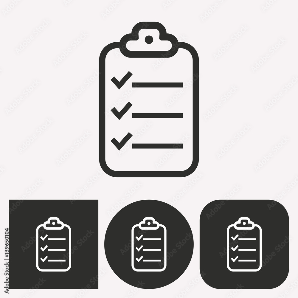 Clipboard - vector icon. Clipboard - vector icon.