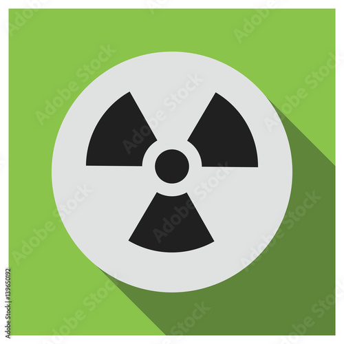 Radioactive vector icon