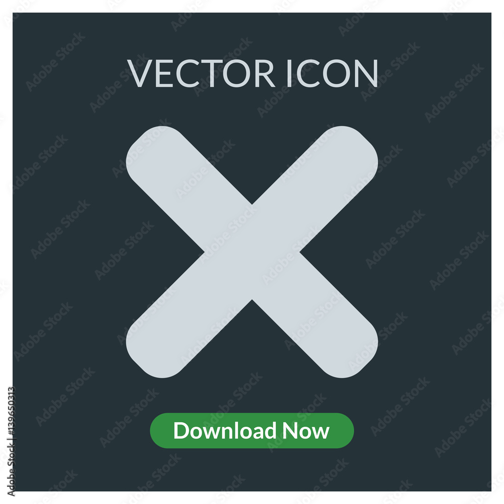 Fototapeta premium X vector icon