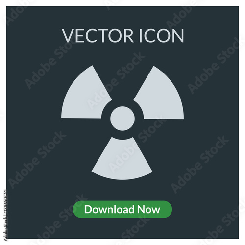 Radioactive vector icon
