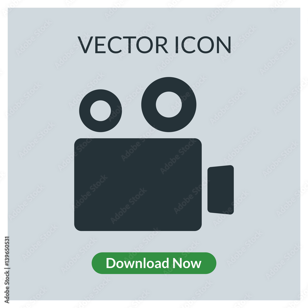 Video camera vector icon