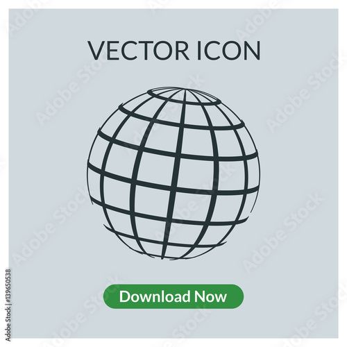 Globe vector icon