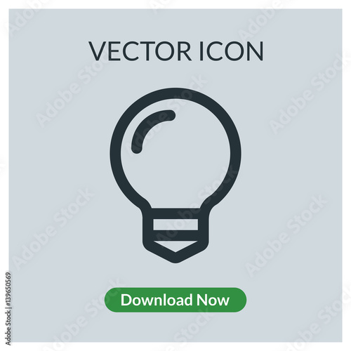 Bulb vector icon