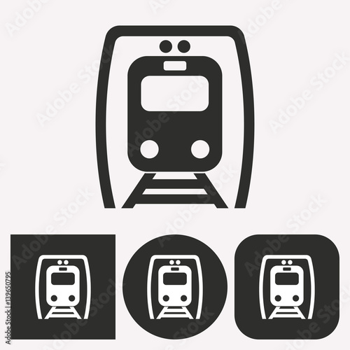 Metro - vector icon.
