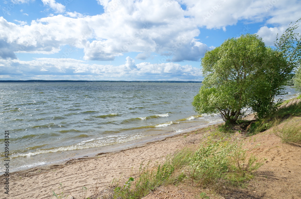 Summer view of the lake Seliger, Ostashkov, Tver region, Russia Summer view of the lake Seliger, Ostashkov, Tver region, Russia