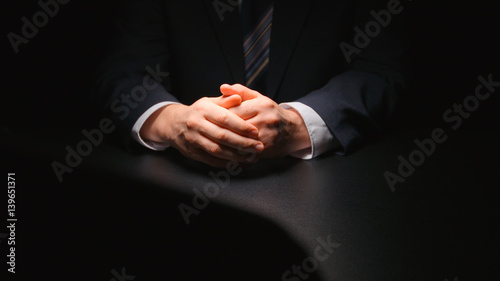 TALK: Businessman hands - Two person