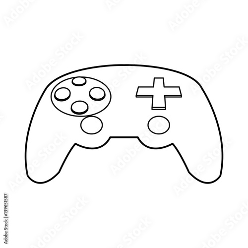 game controller icon image vector illustration design