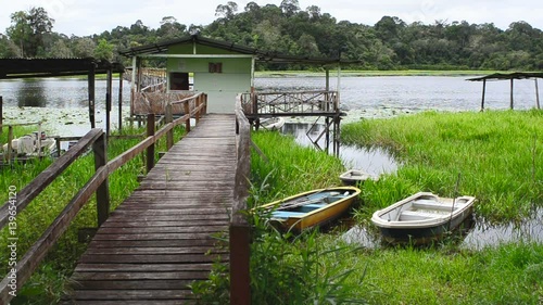 A landscape view of Merimbun park in Brunei Darussalam photo