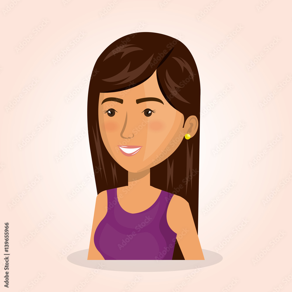 young woman lifestyle avatar vector illustration design young woman lifestyle avatar vector illustration design