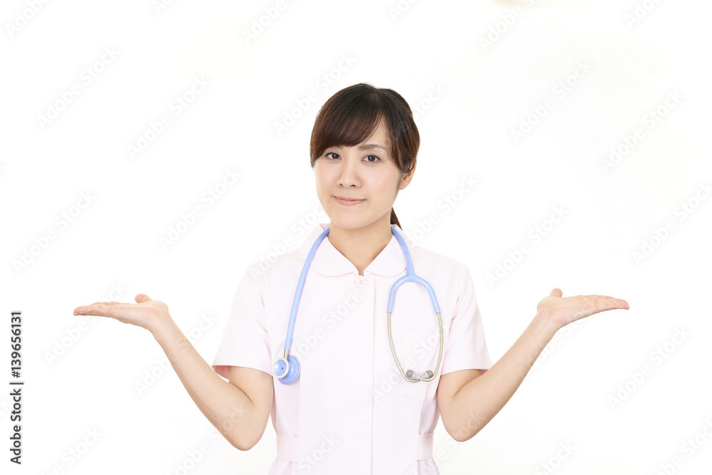 微笑む看護師 微笑む看護師