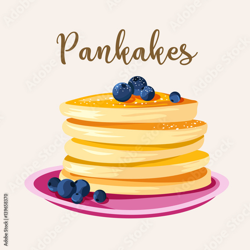 Premium quality restaurant breakfasts vintage style advertisement illustration