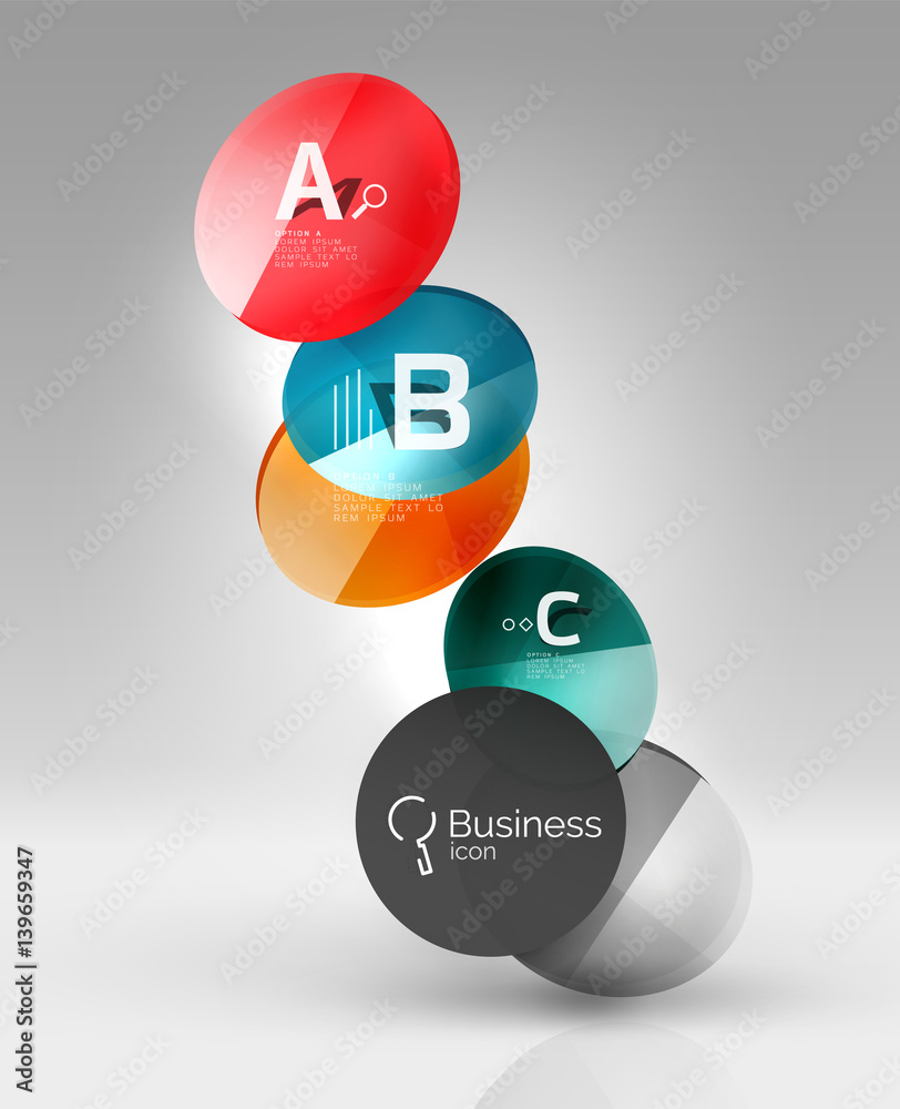 Circle banner template Circle banner template