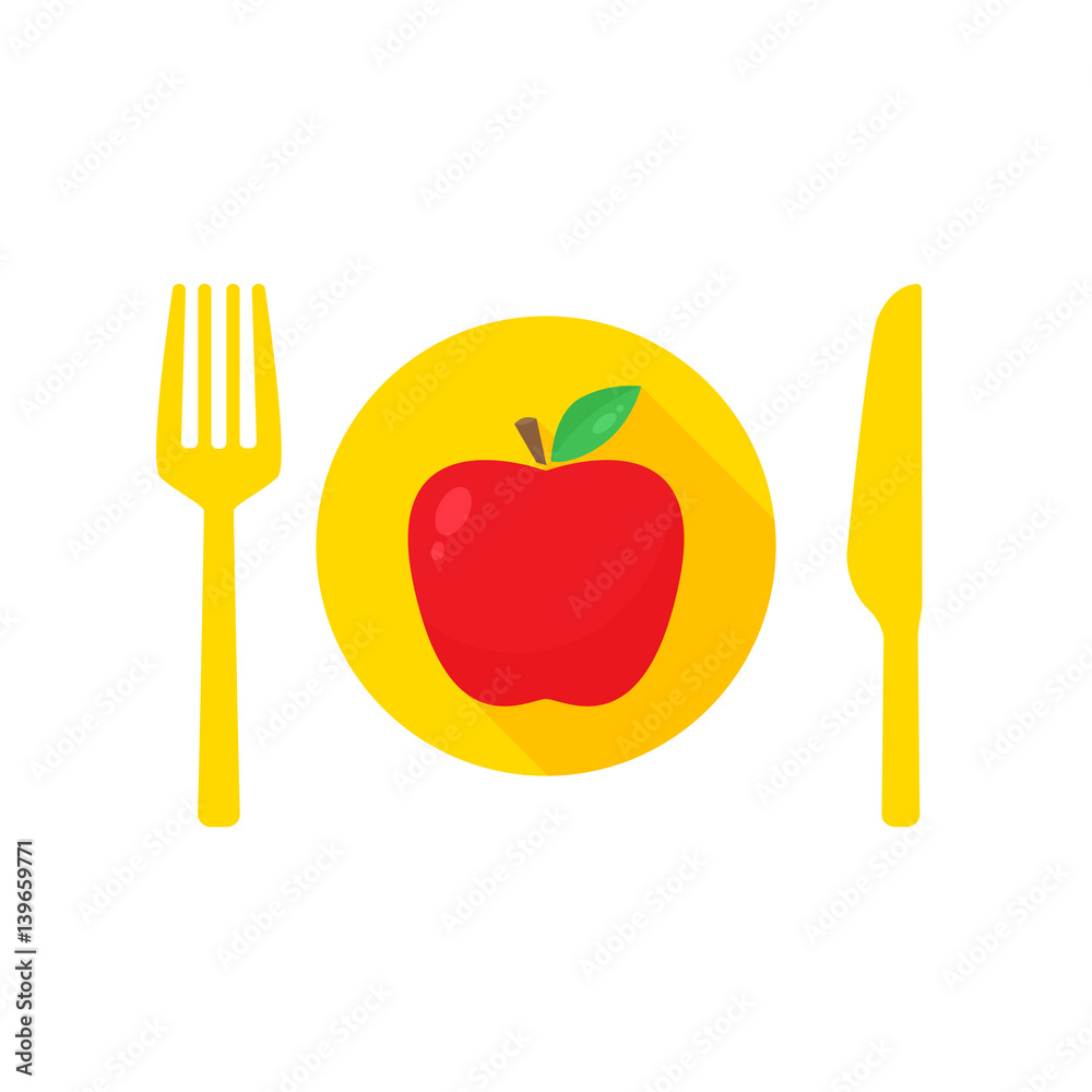 Fototapeta Healthy eating icon