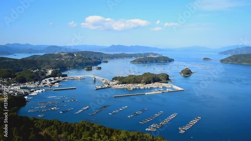 針尾公園から見る薩摩松島の島々