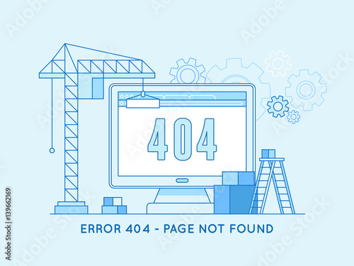 404 page design template and web site under construction