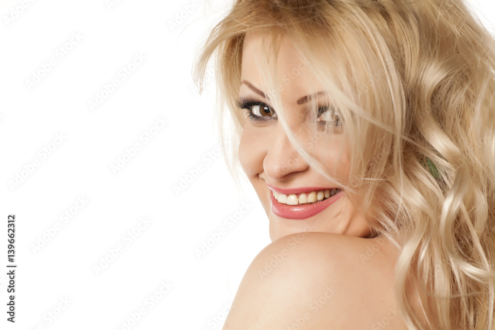 sensual portrait of a young beautiful blonde with wavy hair sensual portrait of a young beautiful blonde with wavy hair