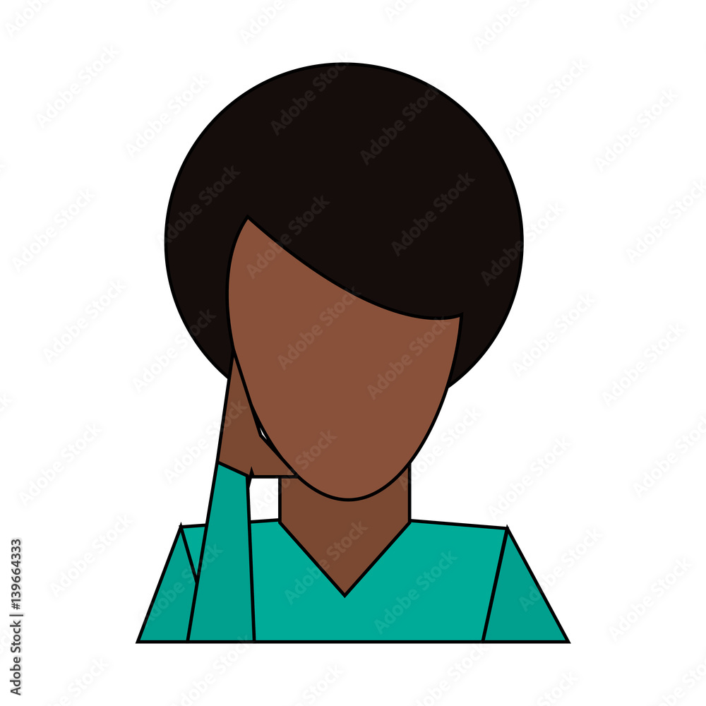 faceless woman portrait icon image vector illustration design faceless woman portrait icon image vector illustration design