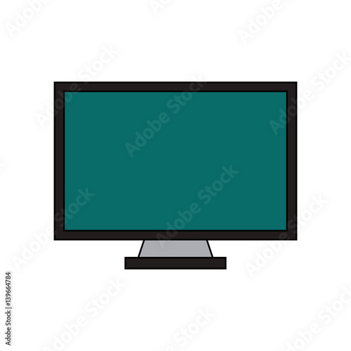 computer monitor icon image vector illustration design 
