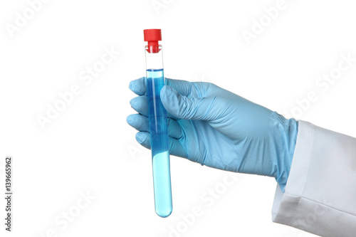 Test-tube in the hand