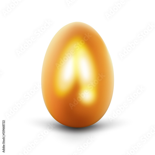 Golden egg. Vector illustration.