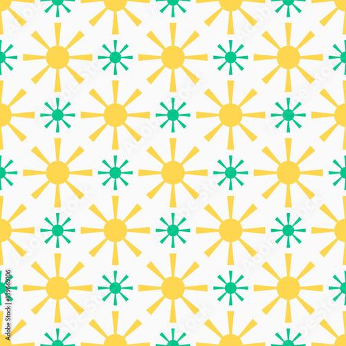 Endless texture for wallpaper, wrapping paper, surface background texture, pattern fill. Vector geometric Shrovetide ornament with sun beams
