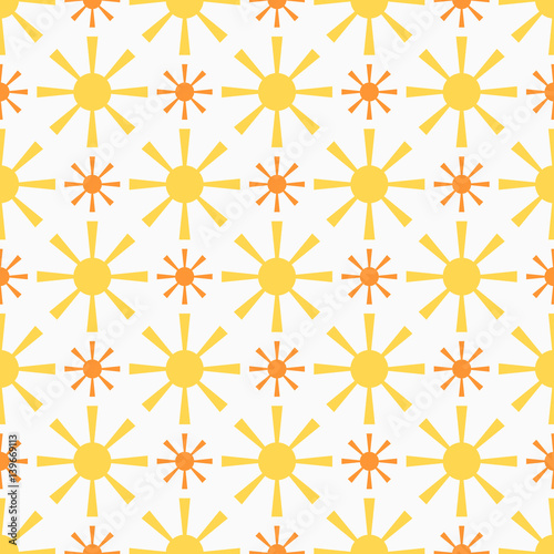 Endless texture for wallpaper, wrapping paper, surface background texture, pattern fill. Vector geometric Shrovetide ornament with sun beams