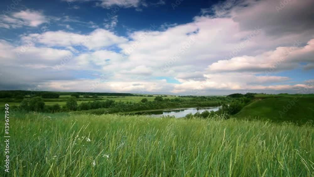 summer landscape in the background of running clouds. no birds and free of defects.
summer landscape in the background of running clouds. no birds and free of defects.