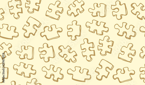 Puzzles. Vector drawing