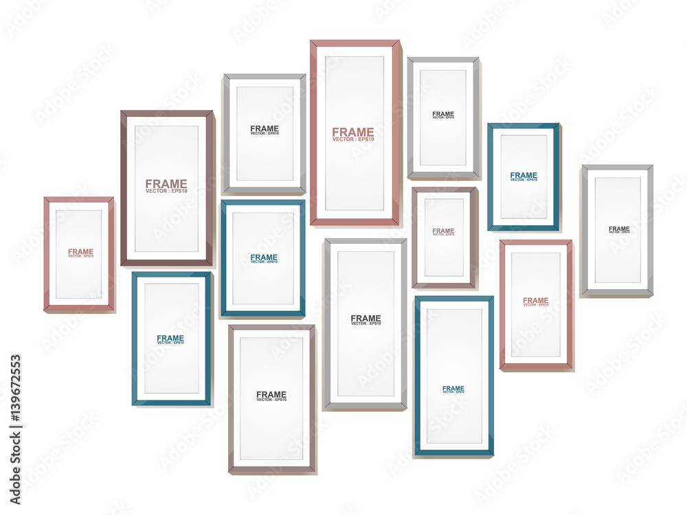 Picture frame vector. Photo art gallery Picture frame vector. Photo art gallery